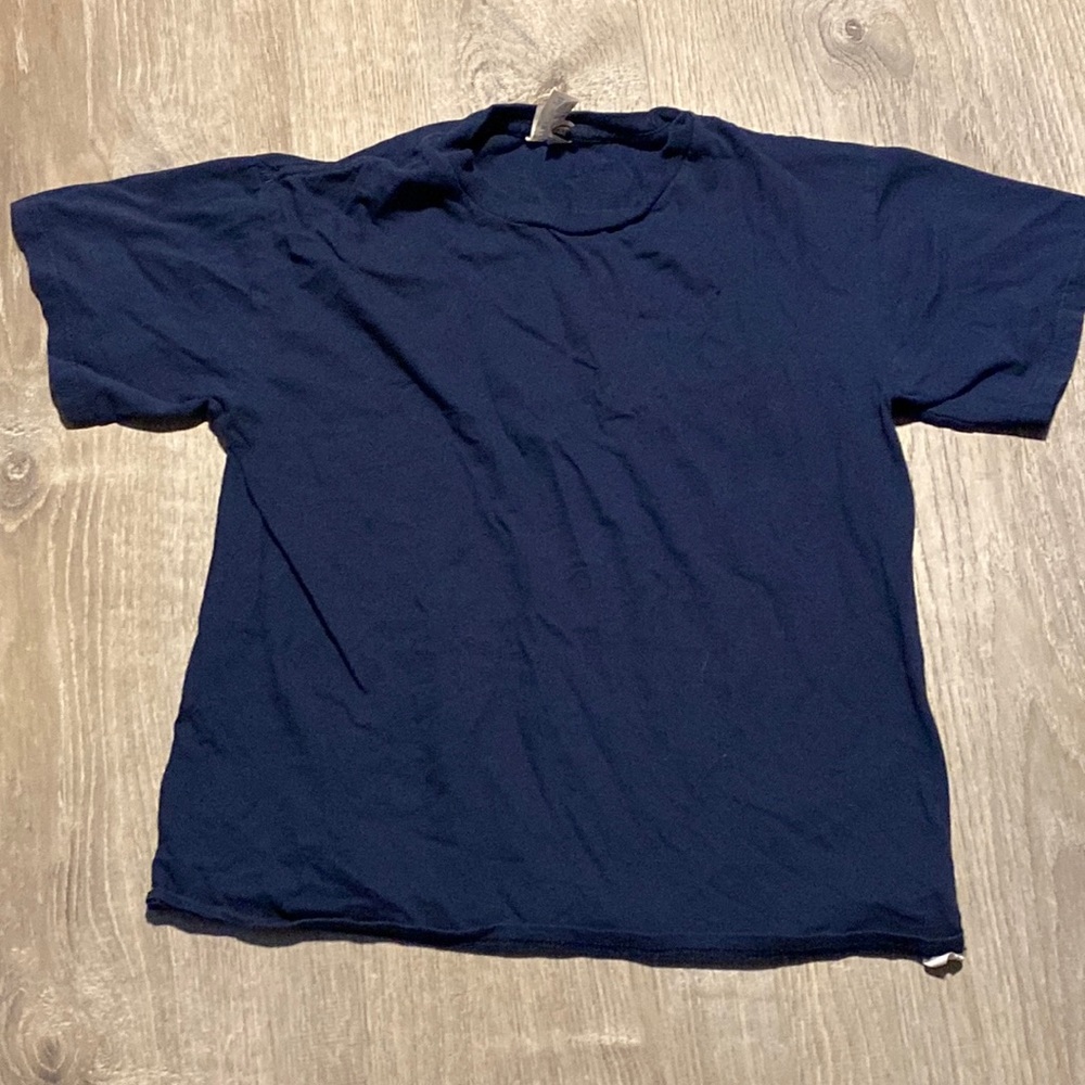 Plain blue T-shirt youth medium